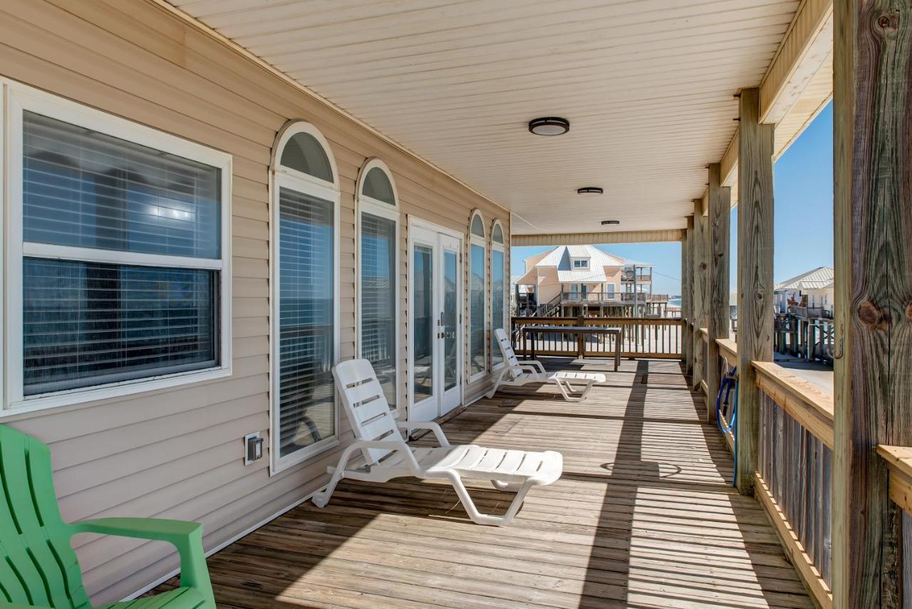 Marisol - Pet Friendly And Gulf Front! Enjoy The Large Deck With Amazing Views! Home Dauphin Island Extérieur photo